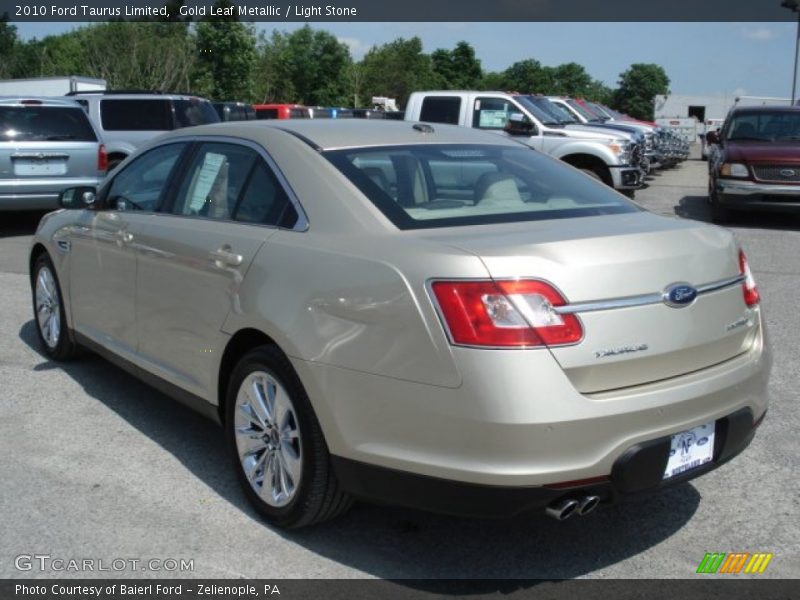 Gold Leaf Metallic / Light Stone 2010 Ford Taurus Limited