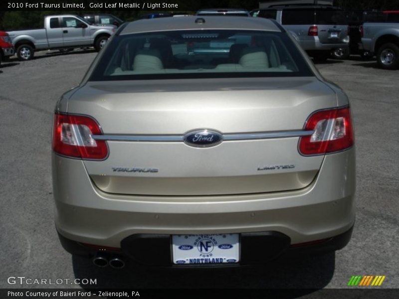 Gold Leaf Metallic / Light Stone 2010 Ford Taurus Limited