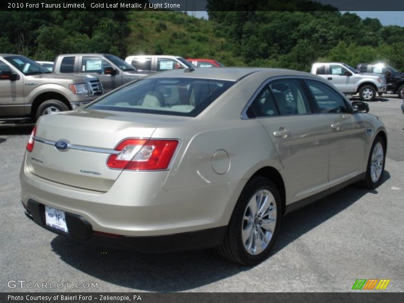 Gold Leaf Metallic / Light Stone 2010 Ford Taurus Limited