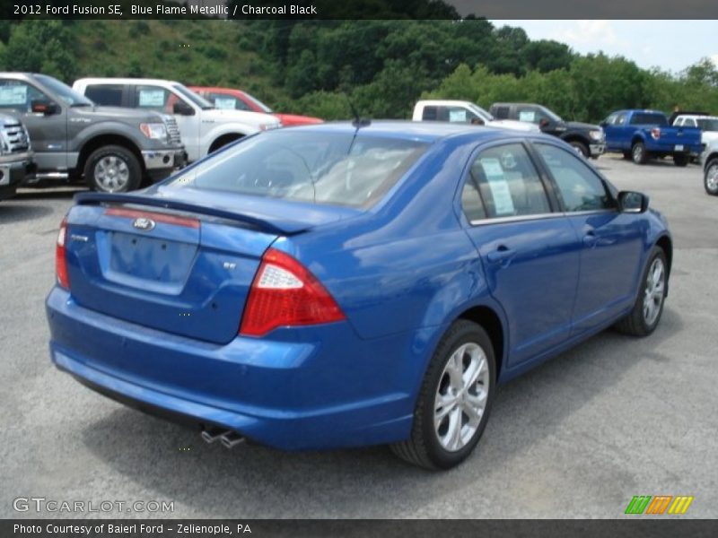 Blue Flame Metallic / Charcoal Black 2012 Ford Fusion SE