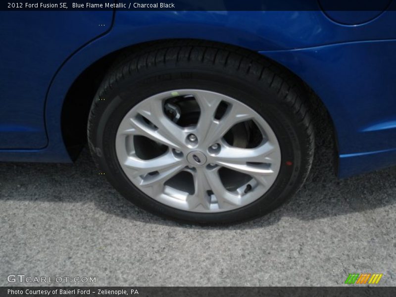 Blue Flame Metallic / Charcoal Black 2012 Ford Fusion SE