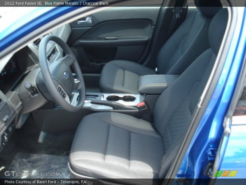 Blue Flame Metallic / Charcoal Black 2012 Ford Fusion SE