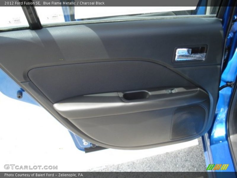 Blue Flame Metallic / Charcoal Black 2012 Ford Fusion SE