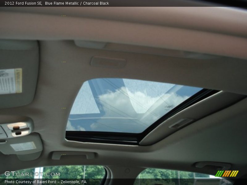 Blue Flame Metallic / Charcoal Black 2012 Ford Fusion SE