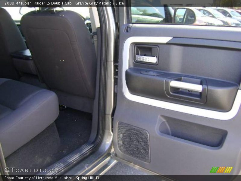 Granite Gray Metallic / Slate 2008 Mitsubishi Raider LS Double Cab