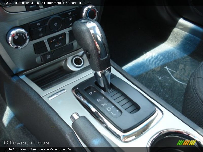 Blue Flame Metallic / Charcoal Black 2012 Ford Fusion SE