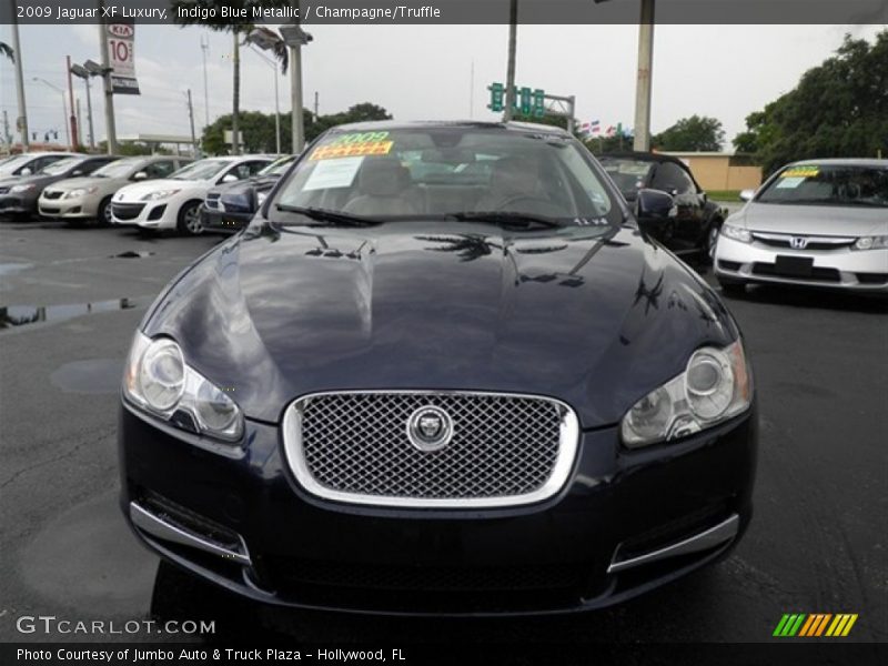 Indigo Blue Metallic / Champagne/Truffle 2009 Jaguar XF Luxury