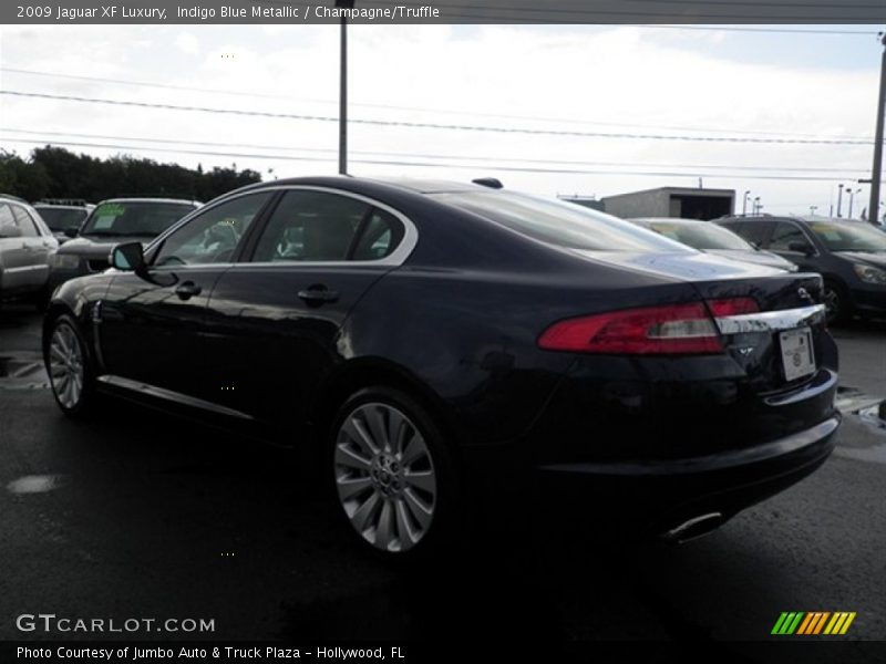 Indigo Blue Metallic / Champagne/Truffle 2009 Jaguar XF Luxury
