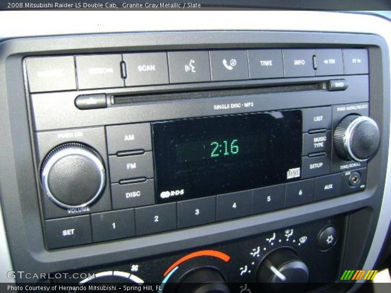 Granite Gray Metallic / Slate 2008 Mitsubishi Raider LS Double Cab