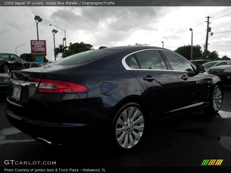 Indigo Blue Metallic / Champagne/Truffle 2009 Jaguar XF Luxury