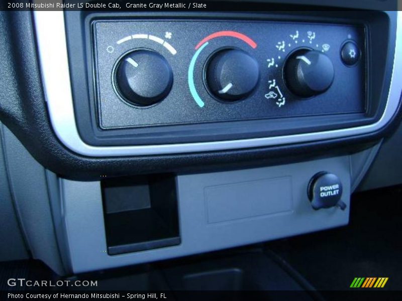 Granite Gray Metallic / Slate 2008 Mitsubishi Raider LS Double Cab