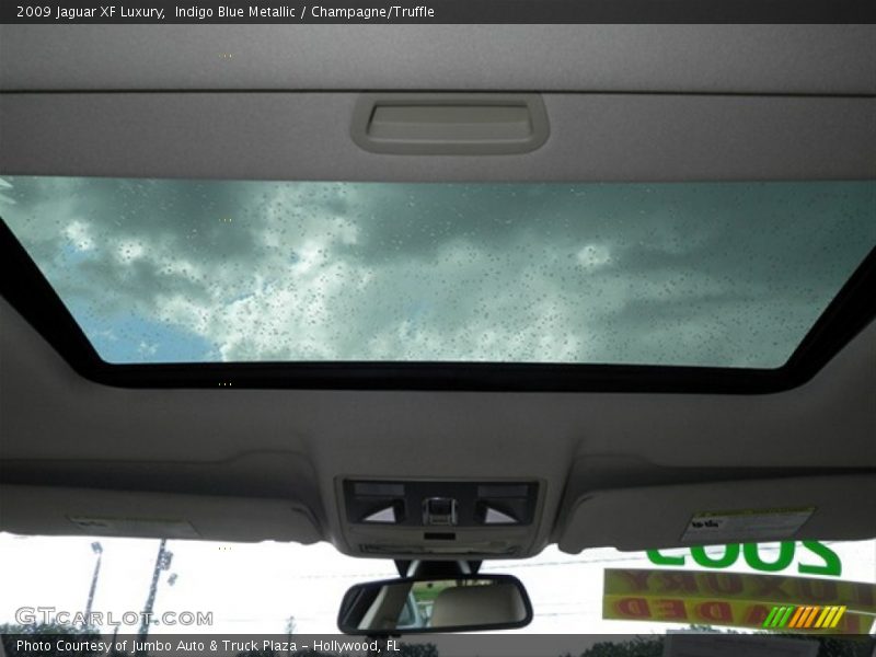 Indigo Blue Metallic / Champagne/Truffle 2009 Jaguar XF Luxury