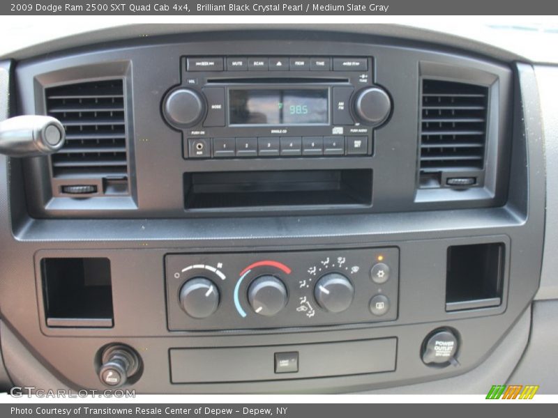 Brilliant Black Crystal Pearl / Medium Slate Gray 2009 Dodge Ram 2500 SXT Quad Cab 4x4
