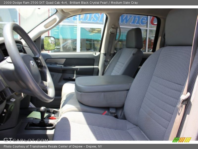 Brilliant Black Crystal Pearl / Medium Slate Gray 2009 Dodge Ram 2500 SXT Quad Cab 4x4