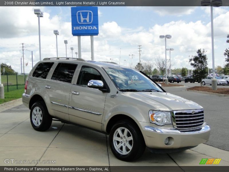 Light Sandstone Metallic / Light Graystone 2008 Chrysler Aspen Limited