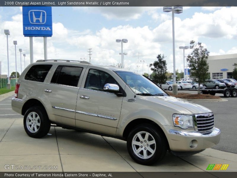 Light Sandstone Metallic / Light Graystone 2008 Chrysler Aspen Limited