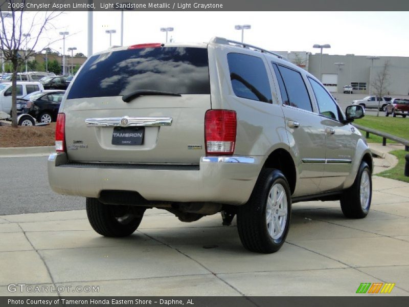 Light Sandstone Metallic / Light Graystone 2008 Chrysler Aspen Limited