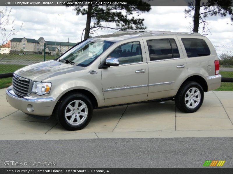 Light Sandstone Metallic / Light Graystone 2008 Chrysler Aspen Limited