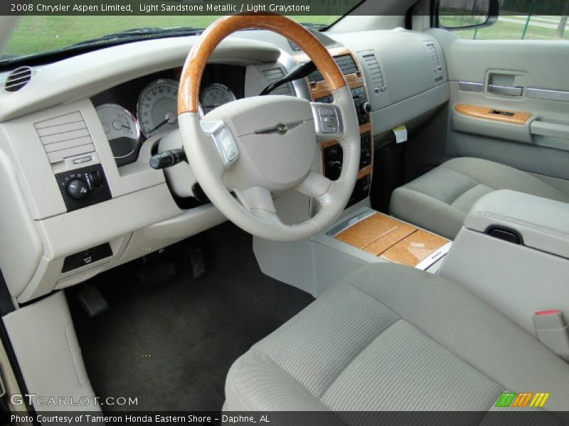 Light Sandstone Metallic / Light Graystone 2008 Chrysler Aspen Limited