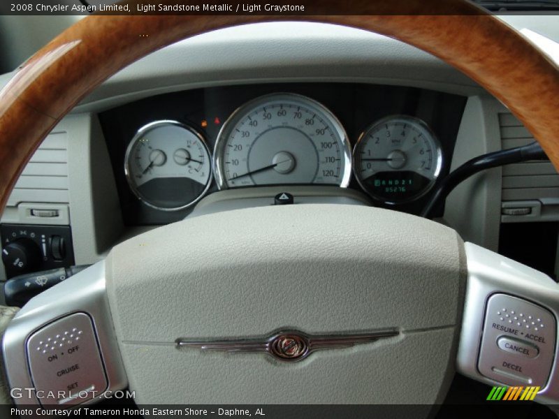 Light Sandstone Metallic / Light Graystone 2008 Chrysler Aspen Limited