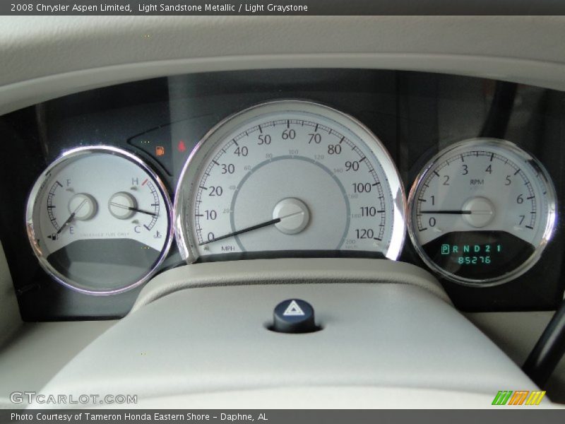 Light Sandstone Metallic / Light Graystone 2008 Chrysler Aspen Limited