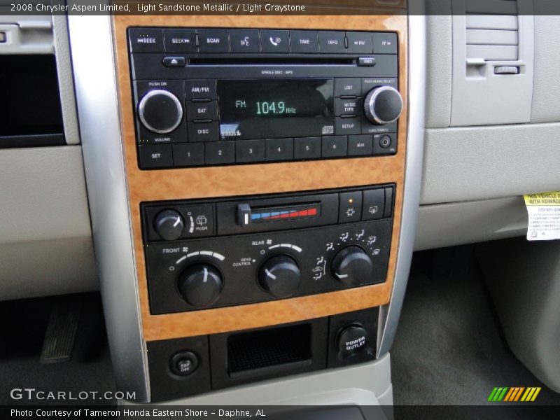 Light Sandstone Metallic / Light Graystone 2008 Chrysler Aspen Limited