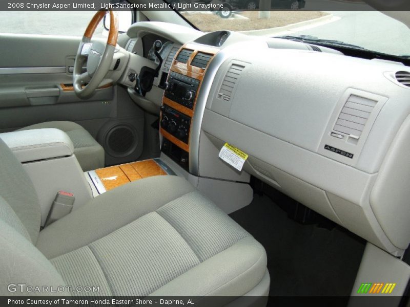 Light Sandstone Metallic / Light Graystone 2008 Chrysler Aspen Limited