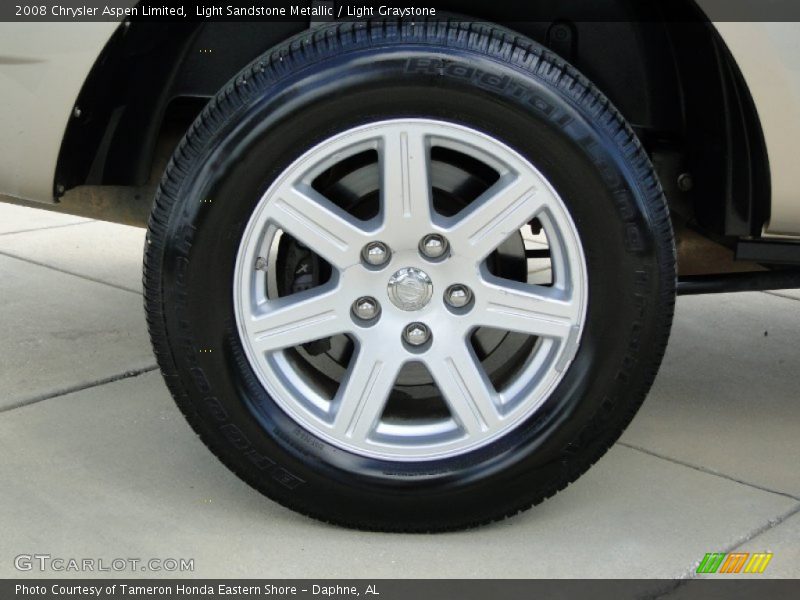 Light Sandstone Metallic / Light Graystone 2008 Chrysler Aspen Limited