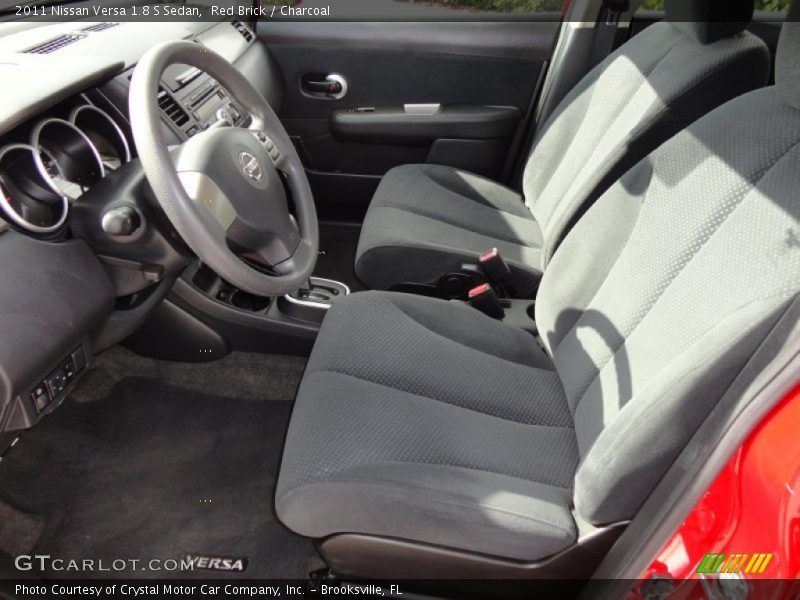 Red Brick / Charcoal 2011 Nissan Versa 1.8 S Sedan