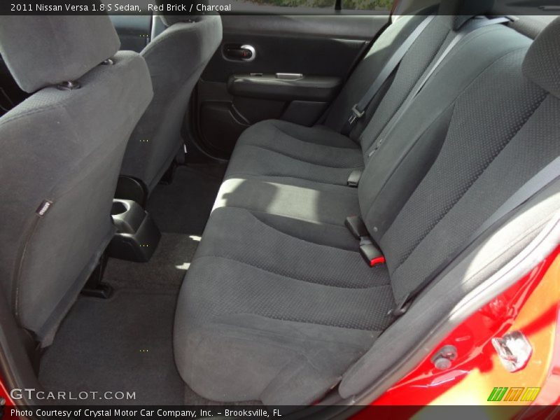 Red Brick / Charcoal 2011 Nissan Versa 1.8 S Sedan