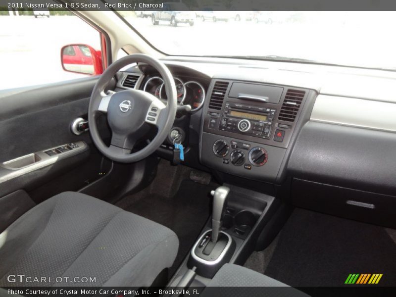 Red Brick / Charcoal 2011 Nissan Versa 1.8 S Sedan