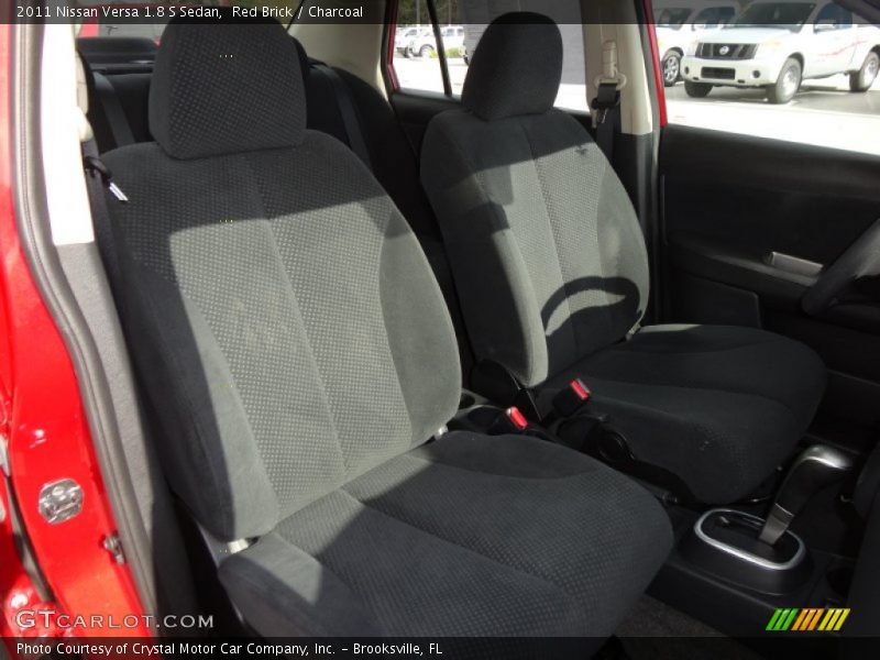 Red Brick / Charcoal 2011 Nissan Versa 1.8 S Sedan