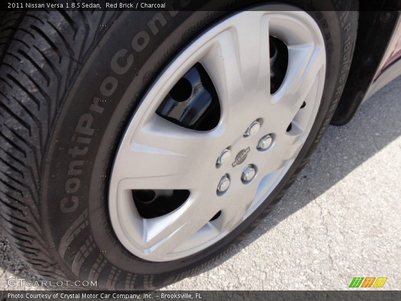 Red Brick / Charcoal 2011 Nissan Versa 1.8 S Sedan