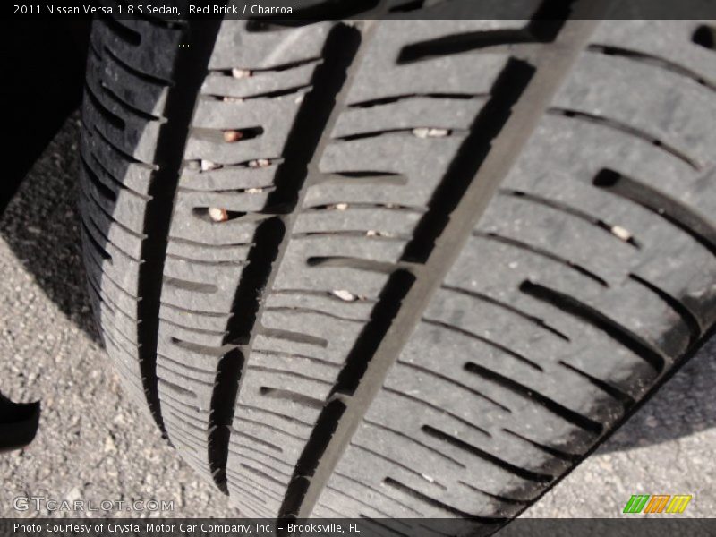 Red Brick / Charcoal 2011 Nissan Versa 1.8 S Sedan