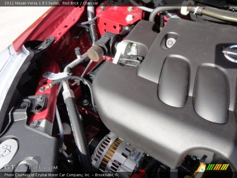 Red Brick / Charcoal 2011 Nissan Versa 1.8 S Sedan