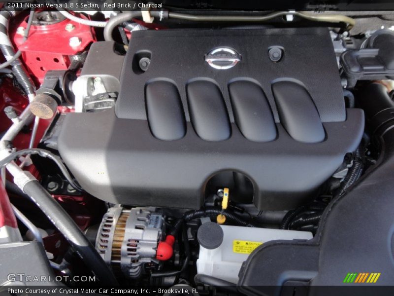 Red Brick / Charcoal 2011 Nissan Versa 1.8 S Sedan