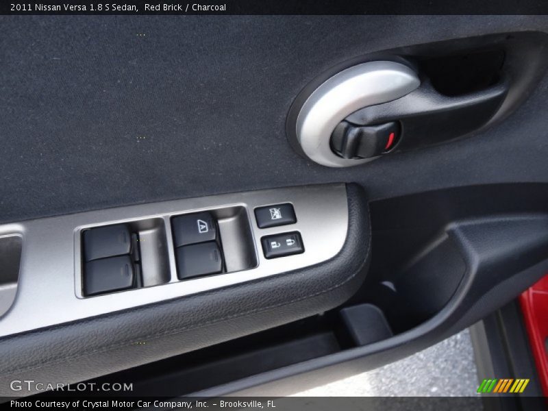 Red Brick / Charcoal 2011 Nissan Versa 1.8 S Sedan