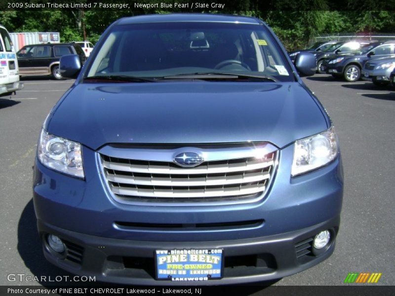 Newport Blue Pearl / Slate Gray 2009 Subaru Tribeca Limited 7 Passenger