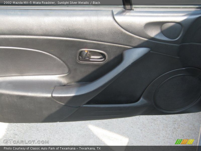 Sunlight Silver Metallic / Black 2002 Mazda MX-5 Miata Roadster