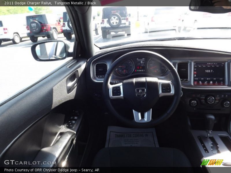 Tungsten Metallic / Black 2011 Dodge Charger Rallye