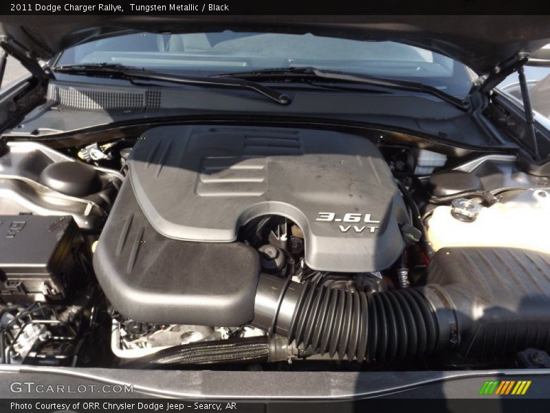 Tungsten Metallic / Black 2011 Dodge Charger Rallye