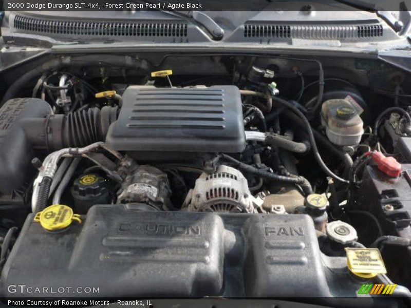 Forest Green Pearl / Agate Black 2000 Dodge Durango SLT 4x4