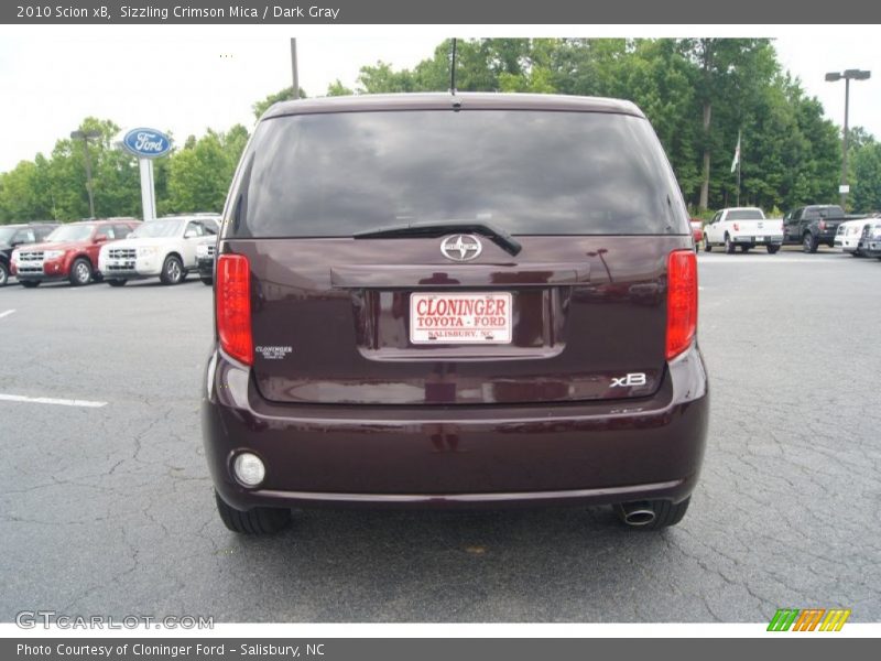 Sizzling Crimson Mica / Dark Gray 2010 Scion xB