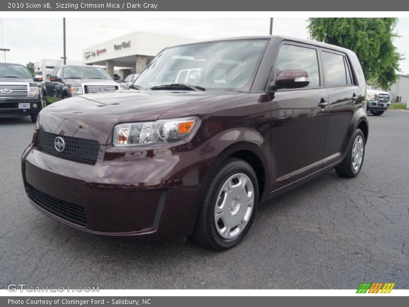 Sizzling Crimson Mica / Dark Gray 2010 Scion xB