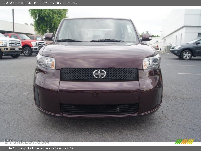 Sizzling Crimson Mica / Dark Gray 2010 Scion xB