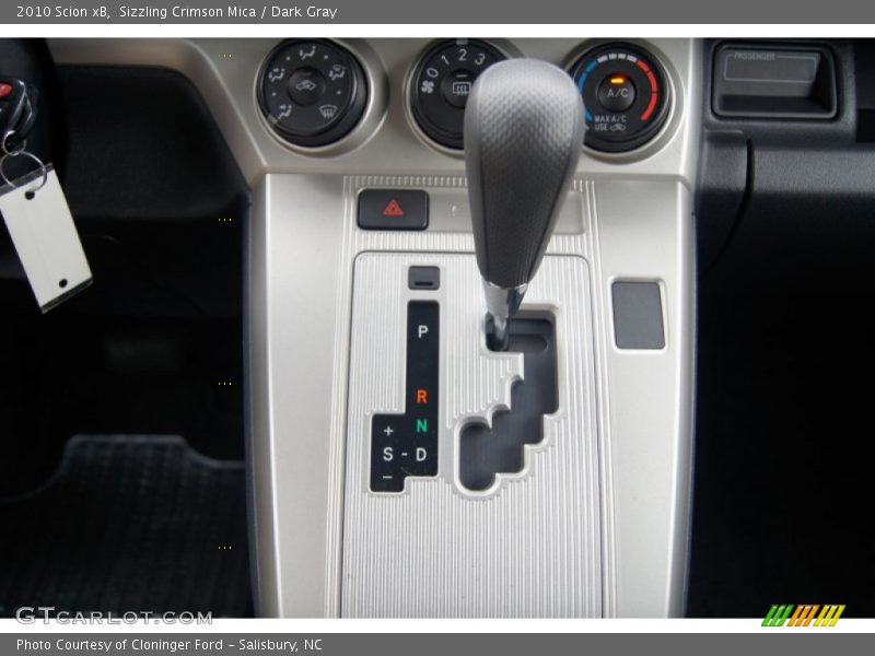 Sizzling Crimson Mica / Dark Gray 2010 Scion xB