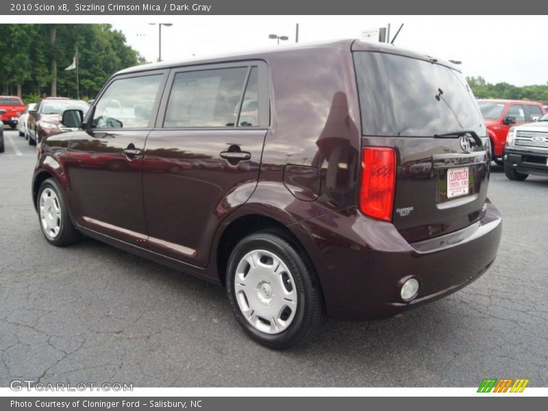 Sizzling Crimson Mica / Dark Gray 2010 Scion xB