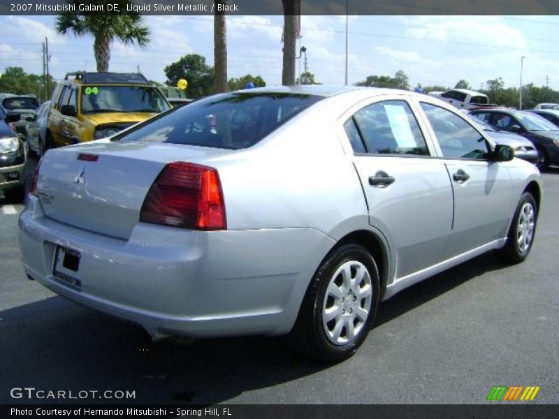 Liquid Silver Metallic / Black 2007 Mitsubishi Galant DE