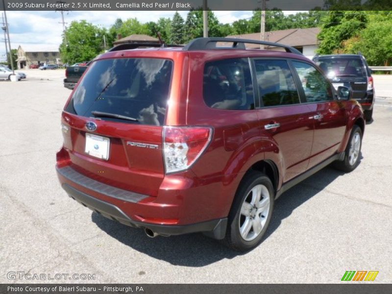 Camellia Red Pearl / Black 2009 Subaru Forester 2.5 X Limited