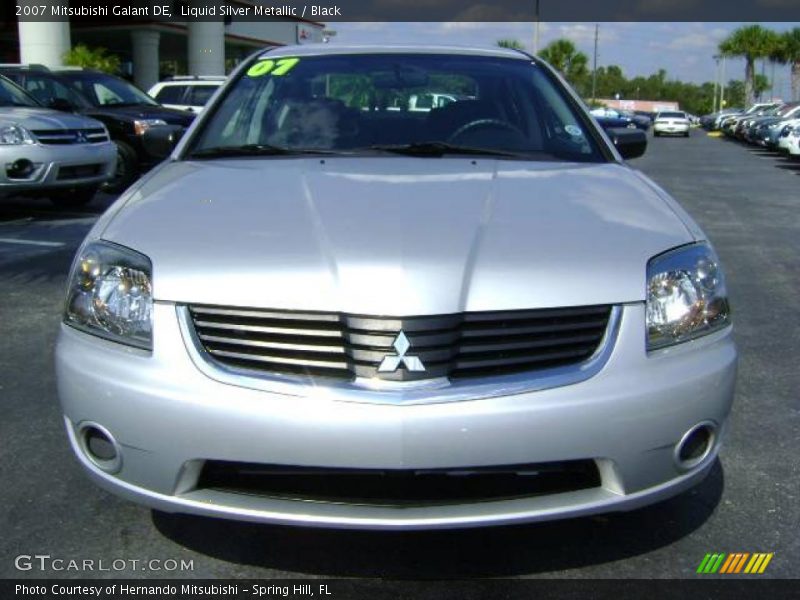 Liquid Silver Metallic / Black 2007 Mitsubishi Galant DE